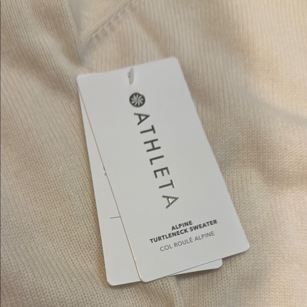 Athleta cream Turtleneck Sweater - Picture 3 of 5